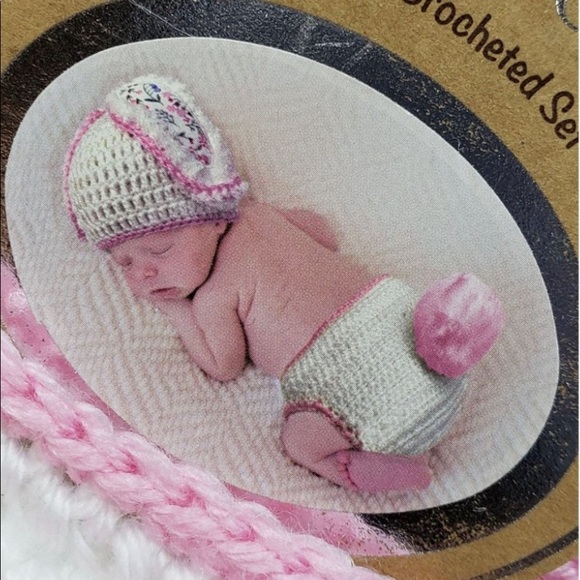Infant Crocheted Bunny Rabbit Outfit - Picture 2 of 5